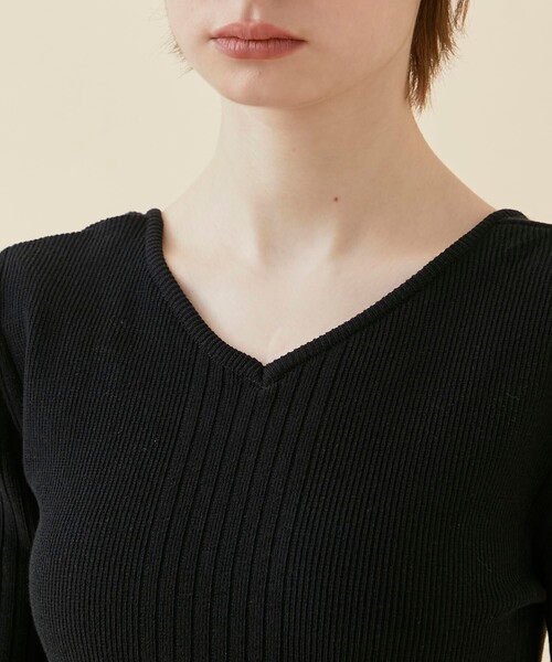 CITY TOKYO（シティトウキョウ）の「【アウトラスト】2WAYリブニットトップス（ニット/セーター・レディース・ブラック/ホワイト/オレンジ・FREE）」の20枚目の写真