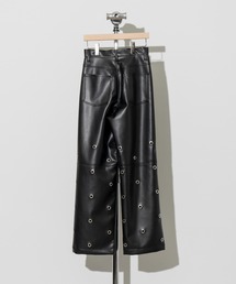 PRANK PROJECT アイレットヴィーガンレザーコクーンパンツ ホワイト アイレットヴィーガンレザーコクーンパンツ/Eyelet Vegan