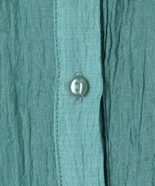 179/WG（イチナナキュウダブルジー）の「スカーフ風リボンブラウス  シアー／チェック（シャツ/ブラウス・レディース・ピンク/ネイビー系/オフホワイト/グリーン系/ブルー・MEDIUM）」の17枚目の写真