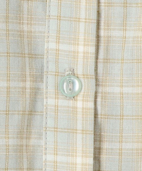 179/WG（イチナナキュウダブルジー）の「スカーフ風リボンブラウス  シアー／チェック（シャツ/ブラウス・レディース・ピンク/ネイビー系/オフホワイト/グリーン系/ブルー・MEDIUM）」の16枚目の写真