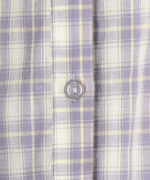 179/WG（イチナナキュウダブルジー）の「スカーフ風リボンブラウス  シアー／チェック（シャツ/ブラウス・レディース・ピンク/ネイビー系/オフホワイト/グリーン系/ブルー・MEDIUM）」の18枚目の写真