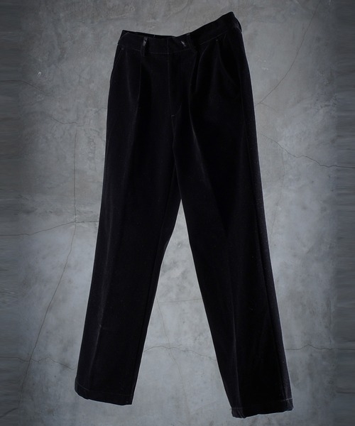 G.O.C（ジーオーシー）の「タックストレートベルベットスラックス（スラックス・メンズ・パープル/ブラック・MEDIUM/LARGE）」の13枚目の写真