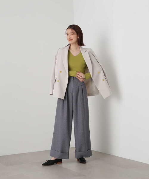 N.（N. Natural Beauty Basic）（エヌエヌナチュラルビューティーベーシック）の「テーラードダブルジャケット（テーラードジャケット・レディース・ブラウン系その他/ホワイト/ネイビー・SMALL/MEDIUM）」の11枚目の写真