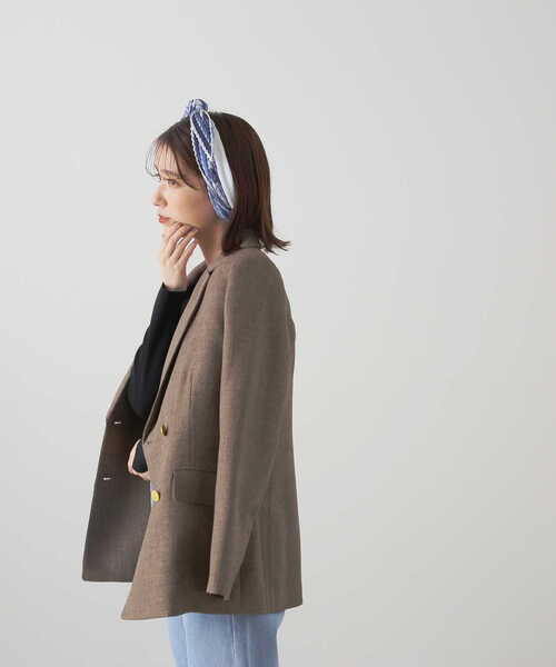 N.（N. Natural Beauty Basic）（エヌエヌナチュラルビューティーベーシック）の「テーラードダブルジャケット（テーラードジャケット・レディース・ブラウン系その他/ホワイト/ネイビー・SMALL/MEDIUM）」の20枚目の写真