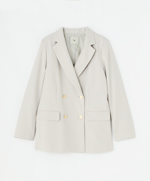 N.（N. Natural Beauty Basic）（エヌエヌナチュラルビューティーベーシック）の「テーラードダブルジャケット（テーラードジャケット・レディース・ブラウン系その他/ホワイト/ネイビー・SMALL/MEDIUM）」の4枚目の写真