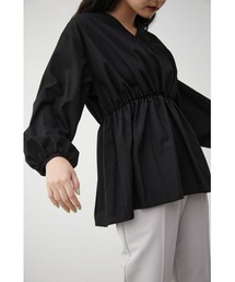 2WAY BALLOON SLEEVE PEPLUM BL/2WAYバルーンスリーブペプラムブラウス