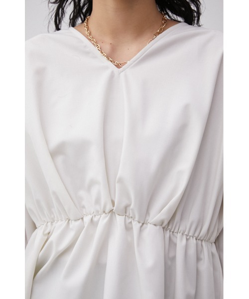 AZUL by moussy(アズールバイマウジー)の「2WAY BALLOON SLEEVE PEPLUM BL/2WAYバルーンスリーブペプラムブラウス(シャツ/ブラウス・レディース・オフホワイト/ブラック/ライトグリーン・SMALL/MEDIUM)」の10枚目の写真