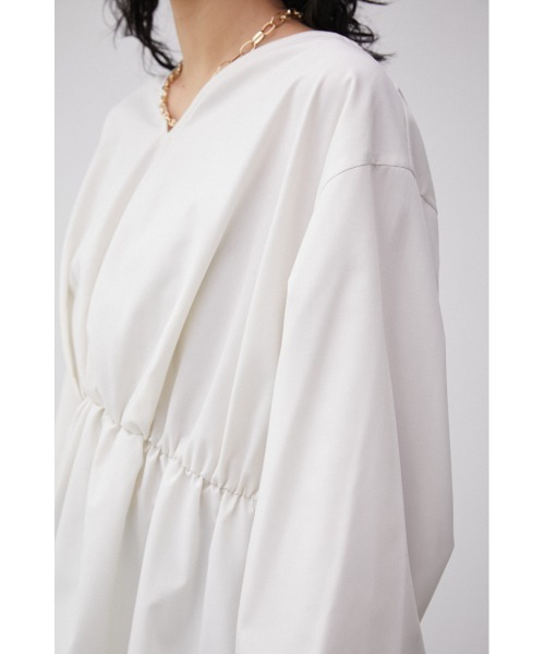 AZUL by moussy(アズールバイマウジー)の「2WAY BALLOON SLEEVE PEPLUM BL/2WAYバルーンスリーブペプラムブラウス(シャツ/ブラウス・レディース・オフホワイト/ブラック/ライトグリーン・SMALL/MEDIUM)」の11枚目の写真