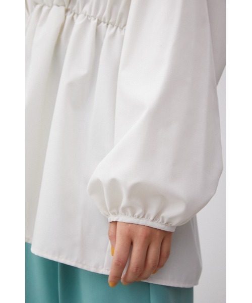 AZUL by moussy(アズールバイマウジー)の「2WAY BALLOON SLEEVE PEPLUM BL/2WAYバルーンスリーブペプラムブラウス(シャツ/ブラウス・レディース・オフホワイト/ブラック/ライトグリーン・SMALL/MEDIUM)」の12枚目の写真