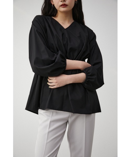 AZUL by moussy(アズールバイマウジー)の「2WAY BALLOON SLEEVE PEPLUM BL/2WAYバルーンスリーブペプラムブラウス(シャツ/ブラウス・レディース・オフホワイト/ブラック/ライトグリーン・SMALL/MEDIUM)」の15枚目の写真