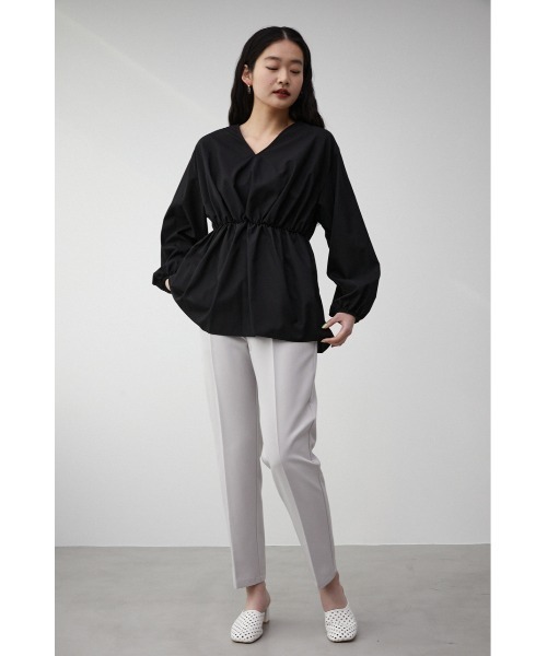 AZUL by moussy(アズールバイマウジー)の「2WAY BALLOON SLEEVE PEPLUM BL/2WAYバルーンスリーブペプラムブラウス(シャツ/ブラウス・レディース・オフホワイト/ブラック/ライトグリーン・SMALL/MEDIUM)」の17枚目の写真