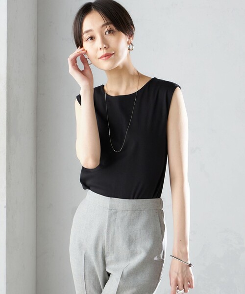 【シップス　ウィメン】〈手洗い可能〉SORONA(R) 2WAY タンクトップ 手洗い可能〉SORONA(R) 2WAY タンクトップ（タンクトップ