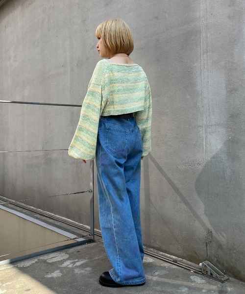  PARTY デザインデニムパンツ PAGEBOY ジーンズ デニム デニムパンツ 「2サイズ展開」ライン