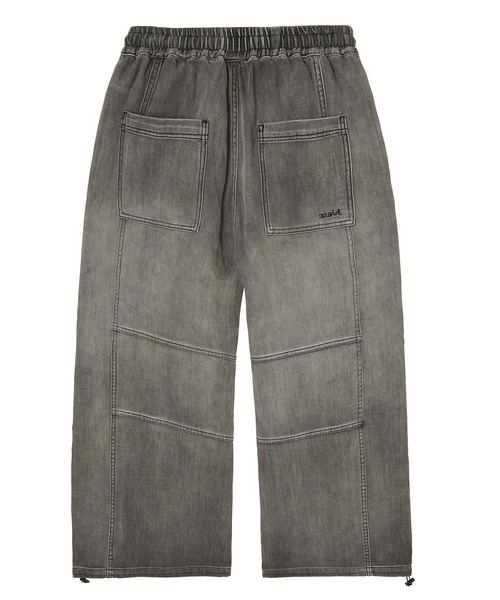 X-girl（エックスガール）の「DENIM EASY PANTS（デニムパンツ・レディース・ブラック/インディゴブルー・M/S）」の9枚目の写真