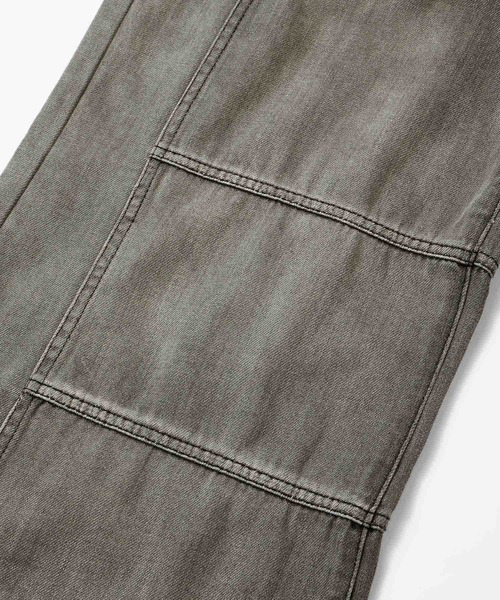 X-girl（エックスガール）の「DENIM EASY PANTS（デニムパンツ・レディース・ブラック/インディゴブルー・M/S）」の4枚目の写真