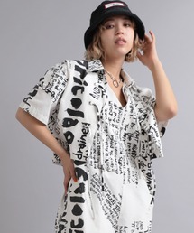 B2740 GRAFFITIショート丈シャツ