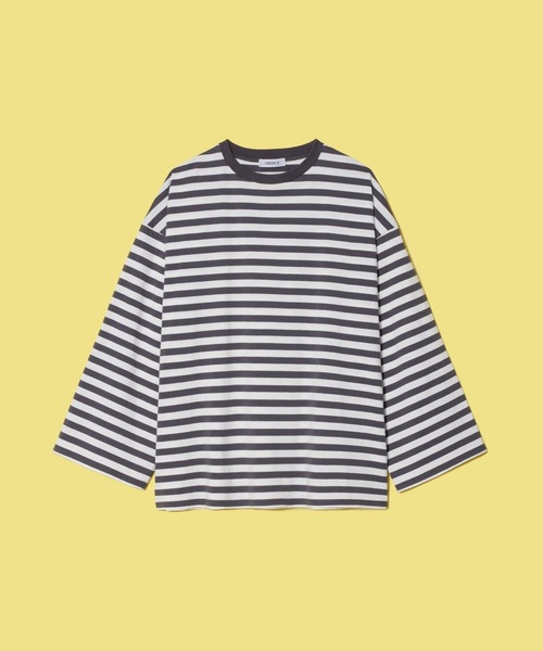 FOREVER 21(フォーエバー トゥエンティーワン)の「【MODE】ボーダービッグTシャツ(Tシャツ/カットソー・レディース・チャコールグレー/レッド/パープル系その他・FREE)」の19枚目の写真