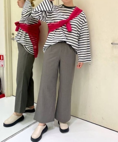 FOREVER 21(フォーエバー トゥエンティーワン)の「【MODE】ボーダービッグTシャツ(Tシャツ/カットソー・レディース・チャコールグレー/レッド/パープル系その他・FREE)」の20枚目の写真