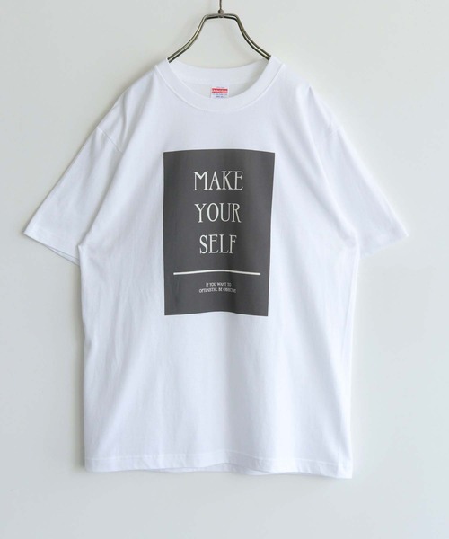 HER CLOSET（ハークローゼット）の「【shemoshelly】WEB限定MAKE YOUR SELF ロゴTシャツ（Tシャツ/カットソー・レディース・ホワイト/ホワイト系その他・S/M/L）」の8枚目の写真