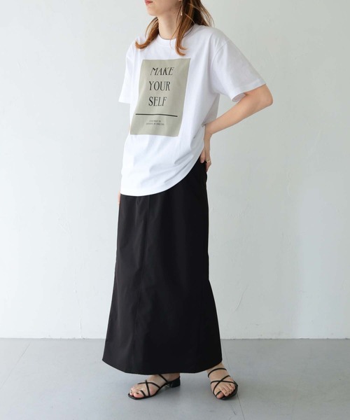 HER CLOSET（ハークローゼット）の「【shemoshelly】WEB限定MAKE YOUR SELF ロゴTシャツ（Tシャツ/カットソー・レディース・ホワイト/ホワイト系その他・S/M/L）」の13枚目の写真