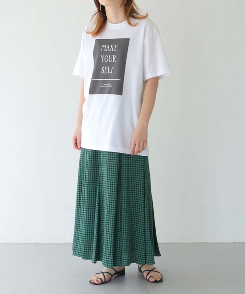 HER CLOSET（ハークローゼット）の「【shemoshelly】WEB限定MAKE YOUR SELF ロゴTシャツ（Tシャツ/カットソー・レディース・ホワイト/ホワイト系その他・S/M/L）」の16枚目の写真