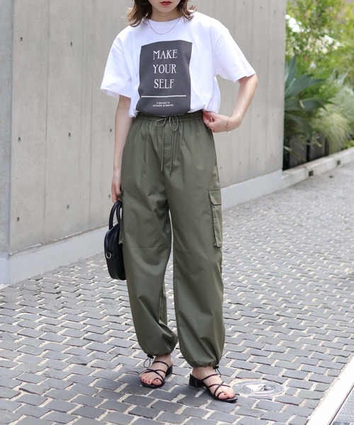 HER CLOSET（ハークローゼット）の「【shemoshelly】WEB限定MAKE YOUR SELF ロゴTシャツ（Tシャツ/カットソー・レディース・ホワイト/ホワイト系その他・S/M/L）」の20枚目の写真