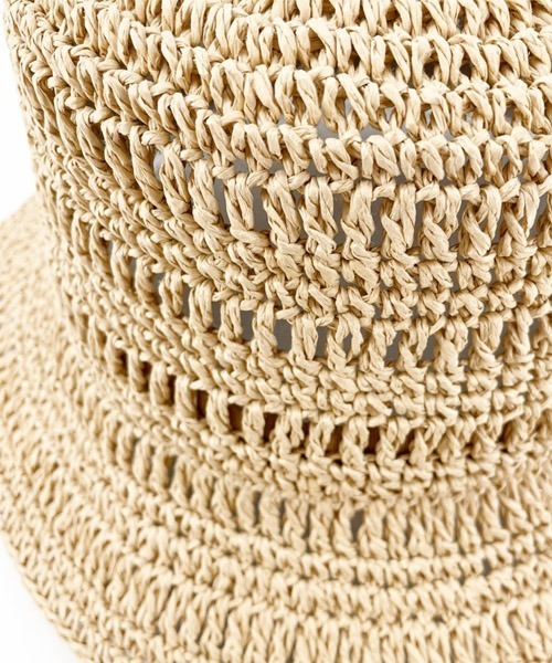 polcadot（ポルカドット）の「WILLOW BUCKET/ペーパーレース編みバケットハット（ハット・レディース・ナチュラル/ブラック/グレー/キャメル・FREE）」の18枚目の写真