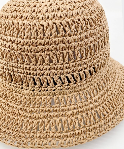 polcadot（ポルカドット）の「WILLOW BUCKET/ペーパーレース編みバケットハット（ハット・レディース・ナチュラル/ブラック/グレー/キャメル・FREE）」の21枚目の写真