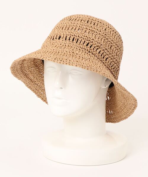 polcadot（ポルカドット）の「WILLOW BUCKET/ペーパーレース編みバケットハット（ハット・レディース・ナチュラル/ブラック/グレー/キャメル・FREE）」の20枚目の写真