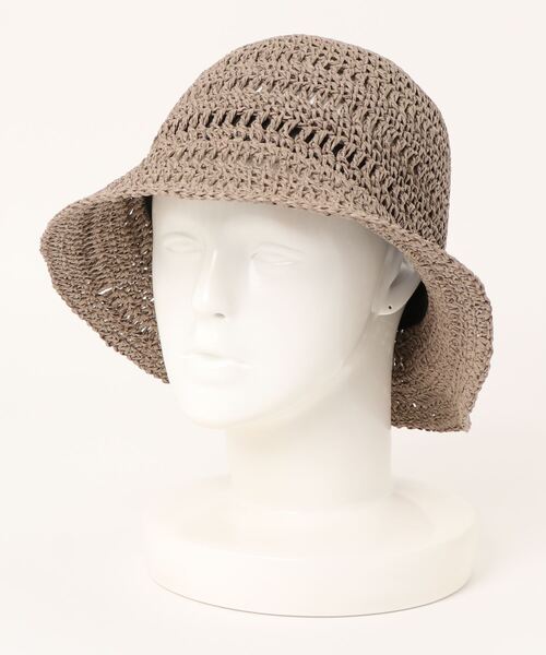 polcadot（ポルカドット）の「WILLOW BUCKET/ペーパーレース編みバケットハット（ハット・レディース・ナチュラル/ブラック/グレー/キャメル・FREE）」の22枚目の写真