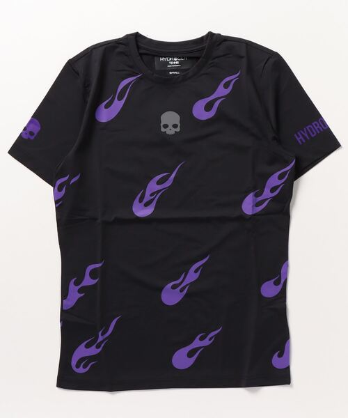 HYDROGEN(ハイドロゲン)の「《HYDROGEN/ハイドロゲン》フレイムテックTシャツ/FLAMES TECH TEE(Tシャツ/カットソー・メンズ・ブラック系その他4/ブラック系その他3/ブラック系その他/ブラック系その他2・L/M/S/XL/XS/XXL)」の4枚目の写真