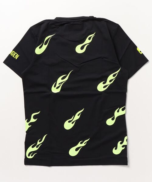HYDROGEN(ハイドロゲン)の「《HYDROGEN/ハイドロゲン》フレイムテックTシャツ/FLAMES TECH TEE(Tシャツ/カットソー・メンズ・ブラック系その他4/ブラック系その他3/ブラック系その他/ブラック系その他2・L/M/S/XL/XS/XXL)」の5枚目の写真