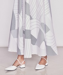 Sov.（ソブ）の「幾何学プリントノースリーブワンピース（ワンピース