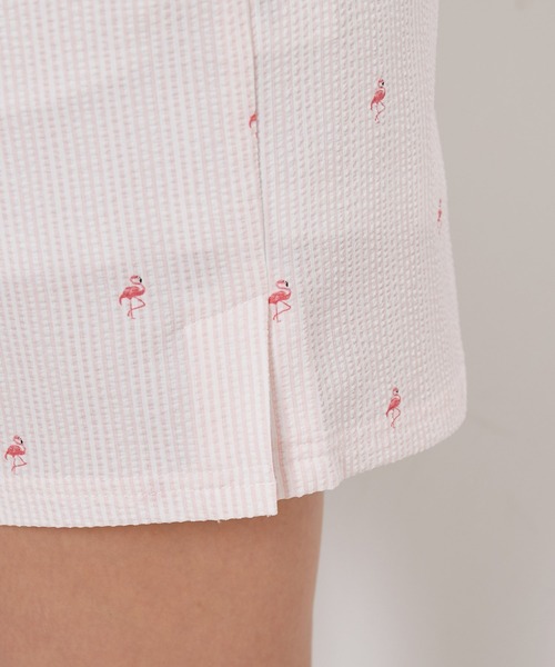 JUN&ROPE'（ジュンアンドロペ）の「【セットアップ対応】シアサッカー柄ハイウエストタイトスカート（スカート・レディース・ピンク/グレー・M/L/X-SMALL/S）」の13枚目の写真