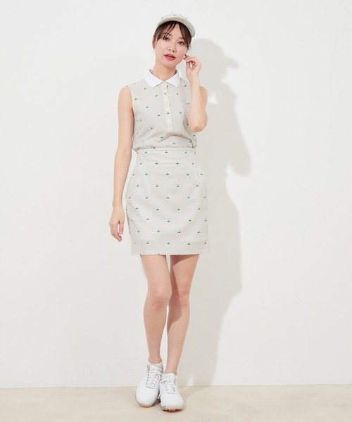 JUN&ROPE'（ジュンアンドロペ）の「【セットアップ対応】シアサッカー柄ハイウエストタイトスカート（スカート・レディース・ピンク/グレー・M/L/X-SMALL/S）」の5枚目の写真