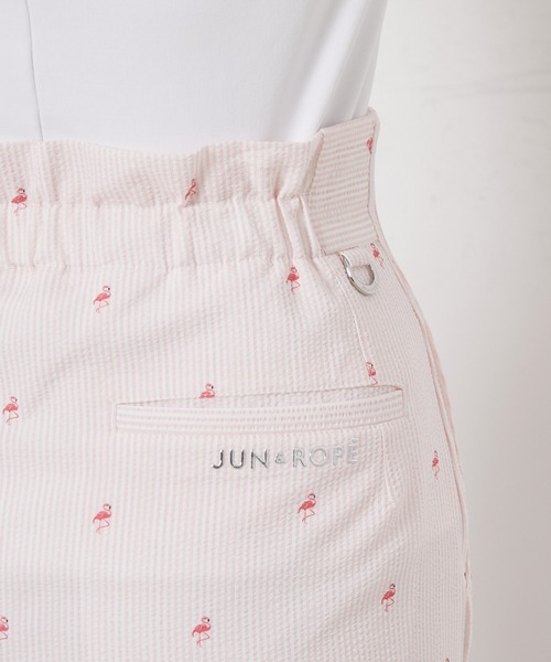 JUN&ROPE'（ジュンアンドロペ）の「【セットアップ対応】シアサッカー柄ハイウエストタイトスカート（スカート・レディース・ピンク/グレー・M/L/X-SMALL/S）」の10枚目の写真