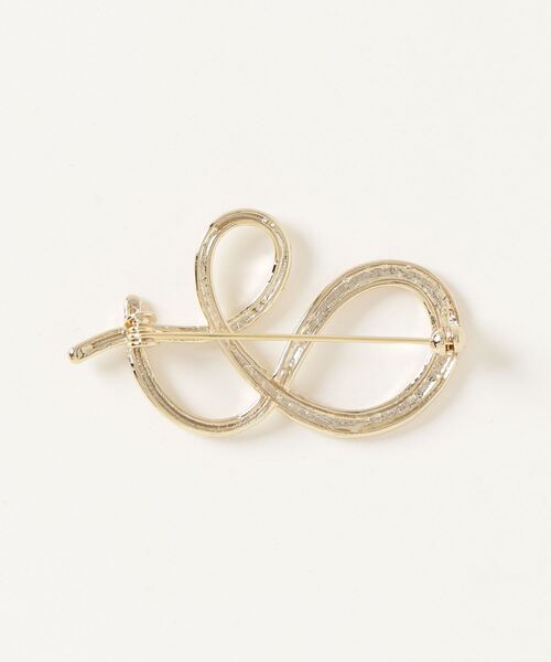 SETUP7（セットアップセブン）の「【SETUP7】Loewenguth ドローイングアナグラムブローチ コサージュ ピン バッジ INF TTS3098（ブローチ/コサージュ・レディース・ゴールド・FREE）」の2枚目の写真