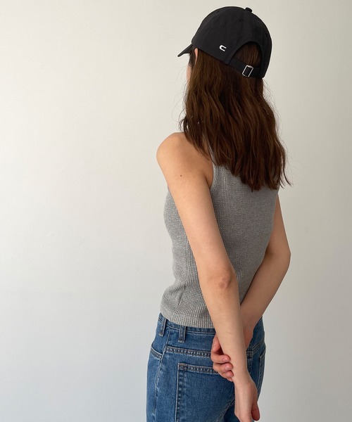 CANAL JEAN（キャナルジーン）の「El mar　サーマルタンクトップ（タンクトップ・レディース・グレー/アイボリー/ブラック・ONE SIZE）」の11枚目の写真