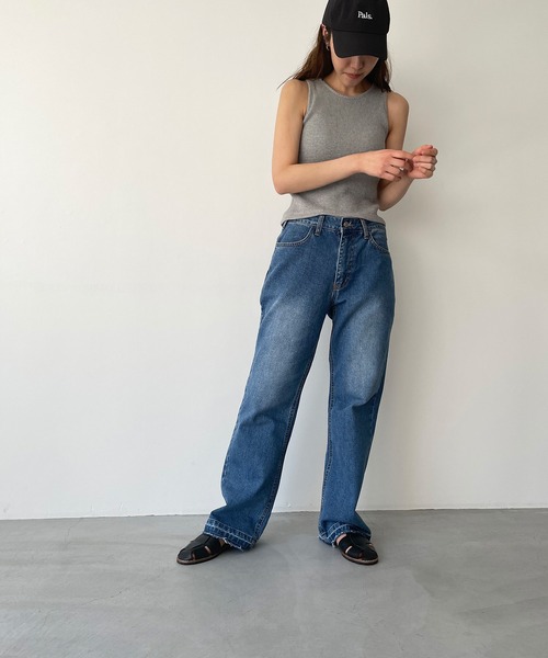 CANAL JEAN（キャナルジーン）の「El mar　サーマルタンクトップ（タンクトップ・レディース・グレー/アイボリー/ブラック・ONE SIZE）」の12枚目の写真