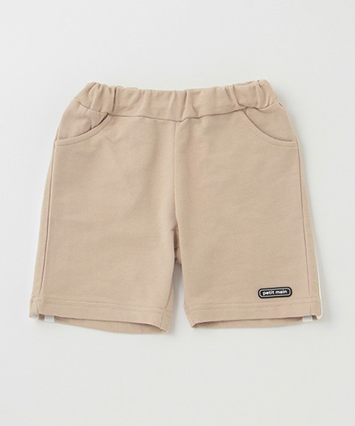 petit main（プティマイン）の「ライン入りカットハーフパンツ（その他パンツ・キッズ・ベージュ/ブラック/オフホワイト/ダークグリーン・100cm/130cm/110cm/120cm/80ｃｍ/90cm）」の4枚目の写真