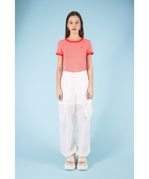 SLY（スライ）の「SLY LOGO COMPACT T/SH スライ ロゴ コンパクト Tシャツ クロップド丈 ブランドロゴ（Tシャツ/カットソー・レディース・ブラック/ブラウン/ピンク/グリーン・FREE）」の12枚目の写真