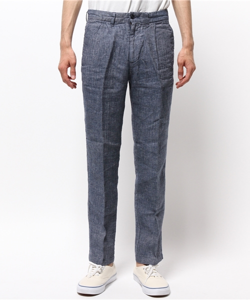 MYSELF ABAHOUSE（マイセルフアバハウス）の「麻ヘリンボーンパンツ（その他パンツ・メンズ・ネイビー/ベージュ・MEDIUM/SMALL/LARGE）」の9枚目の写真