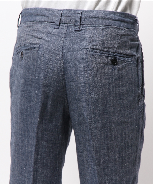 MYSELF ABAHOUSE（マイセルフアバハウス）の「麻ヘリンボーンパンツ（その他パンツ・メンズ・ネイビー/ベージュ・MEDIUM/SMALL/LARGE）」の11枚目の写真