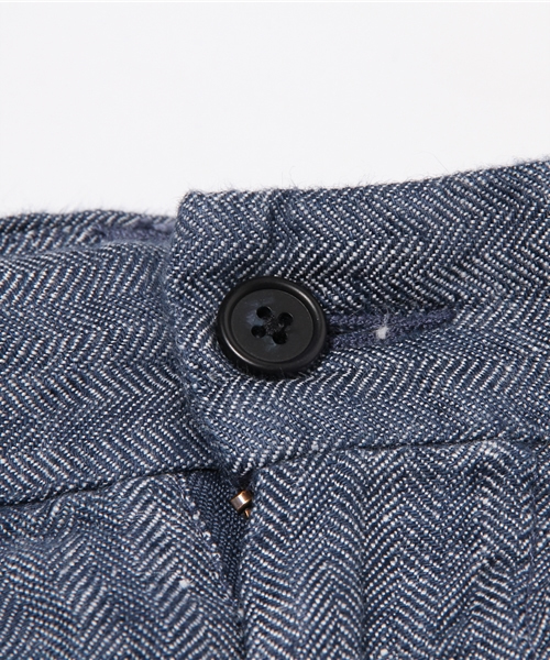 MYSELF ABAHOUSE（マイセルフアバハウス）の「麻ヘリンボーンパンツ（その他パンツ・メンズ・ネイビー/ベージュ・MEDIUM/SMALL/LARGE）」の5枚目の写真