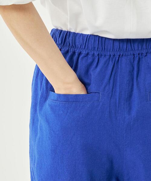 green label relaxing（グリーンレーベルリラクシング）の「［size SHORT/TALLあり］BREEZE LINEN ブリーズリネン ワイド パンツ（その他パンツ・レディース・ブラック/その他1/ロイヤルブルー/ライラック/その他2/ベージュ・SHORT/34/36/38/40/42/44/TALL）」の14枚目の写真
