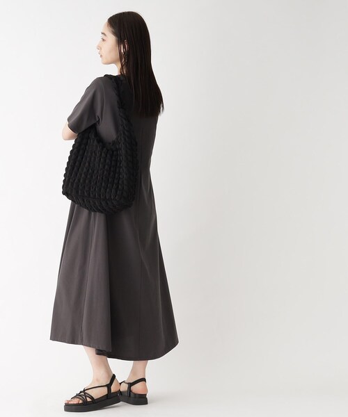 OPAQUE.CLIP（オペークドットクリップ）の「◆ポップコーンワンショルダーバッグ【A4収納可/軽量】（ショルダーバッグ・レディース・ブラック/イエロー/オフホワイト・00）」の10枚目の写真