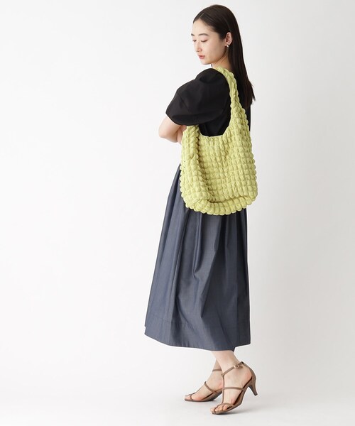 OPAQUE.CLIP（オペークドットクリップ）の「◆ポップコーンワンショルダーバッグ【A4収納可/軽量】（ショルダーバッグ・レディース・ブラック/イエロー/オフホワイト・00）」の16枚目の写真