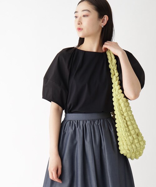 OPAQUE.CLIP（オペークドットクリップ）の「◆ポップコーンワンショルダーバッグ【A4収納可/軽量】（ショルダーバッグ・レディース・ブラック/イエロー/オフホワイト・00）」の5枚目の写真