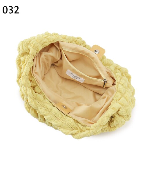 OPAQUE.CLIP（オペークドットクリップ）の「◆ポップコーンワンショルダーバッグ【A4収納可/軽量】（ショルダーバッグ・レディース・ブラック/イエロー/オフホワイト・00）」の6枚目の写真