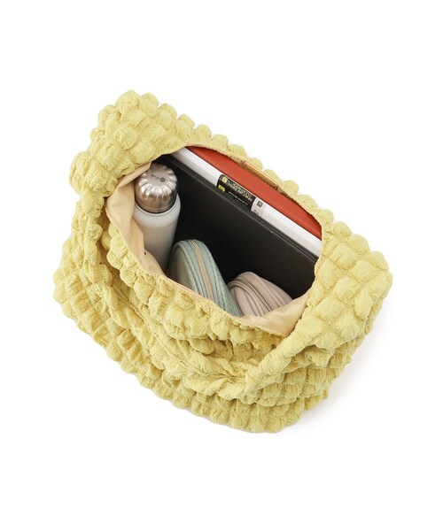 OPAQUE.CLIP（オペークドットクリップ）の「◆ポップコーンワンショルダーバッグ【A4収納可/軽量】（ショルダーバッグ・レディース・ブラック/イエロー/オフホワイト・00）」の9枚目の写真